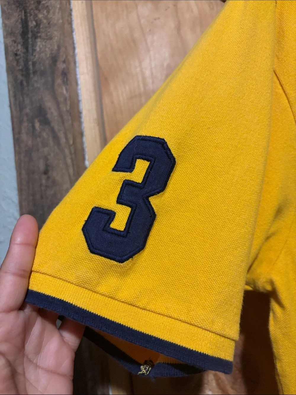 Polo by Ralph Lauren Bright Yellow Polo with Navy Accents & Pony